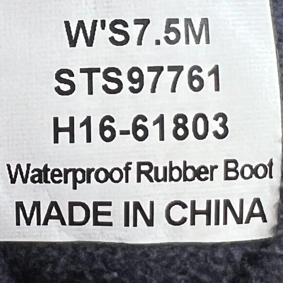 Sperry Top-Siders Womens STS97761 Blue Geometric Ankle Size 7.5 Rain Boots - Picture 9 of 9